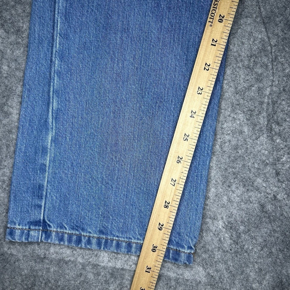 Carhartt Mens 34x32 Relax Straight Fit Light Blue Wash Denim Jeans BD5119-M - Picture 7 of 16